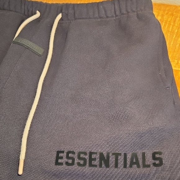 Essentials Fear Of God Blackl Joggers with Drawstring - Picture 1 of 8